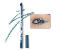 Colored Gel Glitter Eyeliner ,Waterproof Pearl Eye Shadow Pencil Metallic Glitter Eye Liner Pencil for Women,Eye Liners & Shadow Pencil Eye Makeup (09# Cold Blue)
