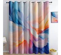 Colored Geometric Shapes 3D Print Pattern Thermal Insulated Window Drapes For Kids Boys Girls Bedroom Living Room 46 X 72 Inch Drop 2 Panels Curtains Eyelet Blackout