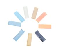 Colored Glass Mosaic Pieces Strip Shaped DIY Craft Tiles | Micalex Material, Easy to Inlay and Convenient to Use, for Handmade Plates and Flowerpots Random Color