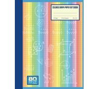Colored Graph Paper Notebook |Quad ruled 4x4: ADHD Math Workbook for Middle and High School |80 Tinted Pages, 8.5 x 11 Inches.