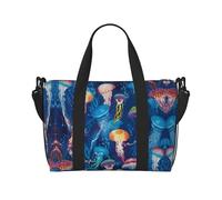 Colored Jellyfish Duffel Bags for Traveling - Lightweight Oxford Personal Item Travel Bags for Women, Ideal Gym Bags for Men