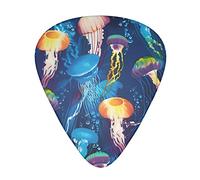 Colored Jellyfish Guitar Picks - Guitar Accessories - Guitar Picks For Acoustic Guitar Electric Guitar Bass Guitar For Men Women Professional Guitarist Musicians And Beginner