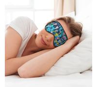 Colored Jellyfish Print Soft Eye Mask for Sleep Mask Sleep Eye Mask for Women Men Sleeping Sleeping Travel
