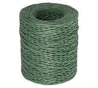 Colored Lafite Yarn 210m Roll Natural Raffia Paper Yarn for Handwoven Crochet DIY Craft Projects Basket Hat Making Handmade Material(GREEN)
