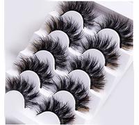 Colored Lashes,5D False Lashes with Color Faux Mink Eyelashes Wispies Fluffy Colored Eyelashes Dramatic Strip Lashes for Christmas Cosplay Costumes Fake Eyelashes 5 Pairs Pack(Mix color5)