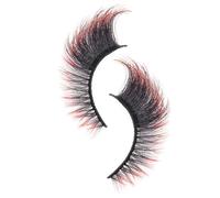 Colored Lashes, Fake Color Lash Clusters, Long Volume Strip Extensions For Makeup And Party | 3D Mink Texture, Multi-Color Tips | 7 Pairs, For Wedding, Pride, Stage