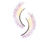 Colored Lashes - Fake Colorful Eyelashes,Reusable Long Volume Eye Makeup Supplies for Halloweens Party Wedding Pride Cosplay Stage