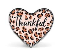 Colored Leopard Heart Thankful Cute Brooch Badge Heart Shape Pin Hat Clothing Jewelry Accessories Gifts for Wedding Party
