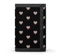 Colored Leopard Heart Thankful Funny Trifold Wallet RFID Blocking Front Pocket Wallets with ID Window Gifts for Men Women