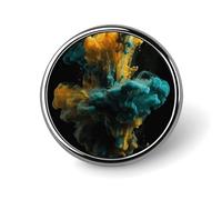 Colored Liquid Round Badge Cute Brooch Hats Jackets Decor Personalized Lapel Pin Clothing Jewelry Accessories for Wedding Party Gift
