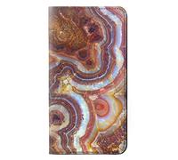 Colored Marble Texture Printed PU Leather Flip Case Cover For LG Q Stylo 4, LG Q Stylus