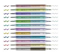 Colored Markers: Oil-Based Pigment Pens - Specialized for Journaling. Featuring Soft, Waterproof Tips. 24-Color Set - Ideal for Oil Painting and Scrapbooking Projects.