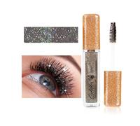 Colored Mascara for Eyelashes,Waterproof Long Lasting Sparkle Diamond Mascara Smudge-proof Lengthening,False Lash Mascaram, Anti Gravity Mascara,Glitter Mascara Makeup Party Stage Use (5#)