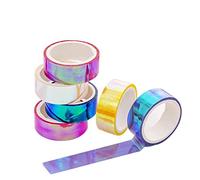 Colored Masking Tape DIY Waterproof Self Adhesive Colorful Rhythmic Gymnastics Craft Tape 6Rolls.