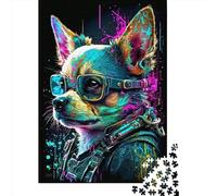 Colored Mechanical Dog Jigsaw Puzzles Game Adult 1000 Piece Jigsaw Wooden Creative Jigsaw Puzzle Decompressing Game 1000pcs (75x50cm)