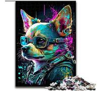 Colored Mechanical Dog JigsawPuzzle 1000 Pieces for Teenagers, Suitable for Ages 14 And Up Family Fun It Is Ideal As A Gift for The Whole Family (26x38cm)