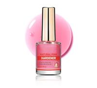 Colored Nail Strengthener - Peach Pink Nail Hardener Combine Nail Care & Manicure - Repairs Weak, Dull, Dry & Brittle Nails - Builds Protective Barrier Film & Nourish Nail Bed