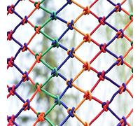 Colored Nylon Nets Cargo Nets Rock Climbing Nets Playground Child Safety Rope Nets Outdoor Swings Cargo Heavy Wall Mounted Safety Nets Balcony Protection Net Ceiling,One Color-2x3m
