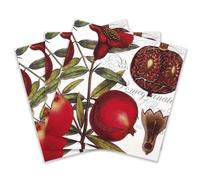 Colored Paper Cocktail Napkins, 20 Count Shabby Chic Napkins for Wedding, Dinner Tea Party Shower, Pomegranate