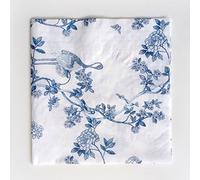 Colored Paper Napkins, 20 Count Shabby Chic Napkins for Wedding, Dinner Tea Party Shower (Blue and White Porcelain)