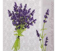 Colored Paper Napkins, 20 dig Shabby Chic Napkins for Wedding, Dinner Tea Party Shower Cocktail Napkins (Lavender)