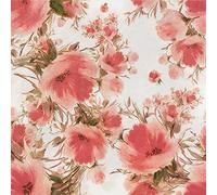 Colored Paper Napkins, 20 dig Shabby Chic Napkins for Wedding, Dinner Tea Party Shower Cocktail Napkins (Bloom Pink)