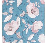 Colored Paper Napkins, 20 dig Shabby Chic Napkins for Wedding, Dinner Tea Party Shower Cocktail Napkins (Blue Hana)