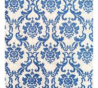 Colored Paper Napkins, 20 dig Shabby Chic Napkins for Wedding, Dinner Tea Party Shower Cocktail Napkins (Vantage Blue)