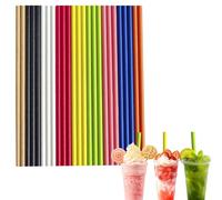 Colored Paper Straws for Craft,100Pcs Biodegradable Disposable Straw,8 Inch 6mm Bore Paper Drinking Straws Coffee Juice Cocktail Straws for Birthday Wedding Baby Shower Party and DIY Decorations