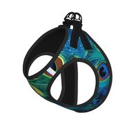Colored Peacock Compact Pet Suspender Vest-The Perfect Small Pet For A Comfortable Walk