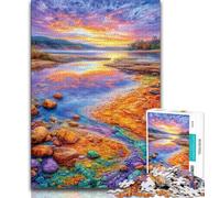 Colored Pebbles 1000 Pieces Jigsaw Puzzle for Adults& Teens,Stress Reliever Difficult Challenge Deal As Gifts for The Whole Family (50x75cm)