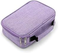 Colored Pencil Pouch Pencil Case, 72 Slots Multifunctional Large Capacity Pencil Case Pencil Pouch with Zipper Inner Pocket for Small Accessories for Case(Purple)