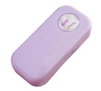 Colored Pencil Storage Box, Hard Pencil Case | Large Capacity Pen Case for School Supplies - Cartoon Theme Storage Organizer Box, Purple, Consulte la descripción, See description
