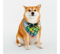 Colored Pineapple Dog Bandanas Small Adjustable Dog Scarf Triangle Bibs Double Reversible Kerchief Scarf Washable Daily Handkerchief for Medium Large Dog Puppy Cat Gift