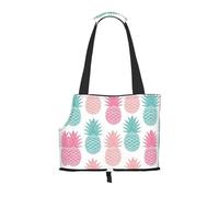 Colored Pineapple Print Pet Tote Bag,Portable Small Dogs Pet Tote Bag For Subway, Walking, Hiking
