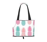 Colored Pineapple Printed Pet Tote Bag -Travel Pet Puppy Dog Carrier Backpack Tote Shoulder Bag For Subway/Shopping/Hiking/Traveling