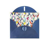 Colored Plaid Wallpaper Thank You Card Envelope 4x6 Inch Wedding Baby Shower Thank You Bride Shower Business Birthday.