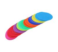 Colored Poly Spot Markers 45 Pcs Durable Touch Fastener Floor Dots for Sensory Integration Exercises 10cm