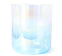 Colored Quartz Singing Bowl, Cosmic Light Chakra 99.99% Quartz Crystal Singing Bowl 6-8 inch A-G Notes(6 Inch B Note,440HZ)