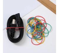 Colored Rubber Bands - 300 Pieces Colorful Stretch Loop, Elastic Craft Hair Bands, Heavy Duty Industrial Strength, Resilient Non Office Supplies, Bulk Classroom Art Material