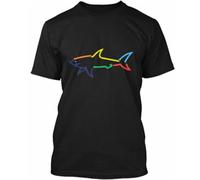 Colored Shark Paul Tee T-Shirt Black 3XL.jpg.jpg Black L