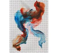 Colored Smoke Jigsaw Puzzles for Adults 1000, 1000 Piece Jigsaw Puzzles, Classic Educational Jigsaws, Impossible de Assemble Handmade, Challenging Puzzle, Fun Family Activities FNKL0-151