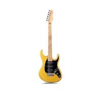 Colored Solid Electric Guitar A Professional Instrument For Beginners(Yellow)