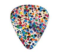Colored spots Durable guitar picks - three thicknesses of thin, medium and thick are available, suitable for guitar, bass, electric guitar and ukulele