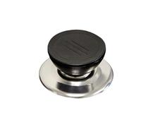 Colored Stainless Steel Pot Lid Knobs Universal Pan Holding Tops Replacement Hand Grip Knob Handle Assist(Black)