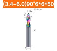 Colored Steel Step Drill Counterbore Chamfer Tool for -12M Threads, High Hardness Wear Resistant for for CNC Machining Center, Aluminum Alloy PVC(3.4-6.0)