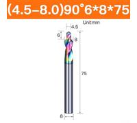 Colored Steel Step Drill Counterbore Chamfer Tool for -12M Threads, High Hardness Wear Resistant for for CNC Machining Center, Aluminum Alloy PVC(4.5-8.0)