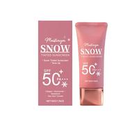 Colored Sunscreen SPF 50+ PA++++, Moisturizing Daily Facial Sunscreen, Lightweight Coverage, Natural Finish Suitable for All Skin Tones, Non-Greasy, Two-in-One for Makeup and Skincare, 50g