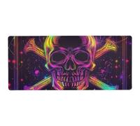 Colored Tarot Astrology Skull wearable huge mouse pad for travel long cool mousepad 31.5 x 11.8in