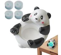 Colored Tealight Candles - Cute Panda Statue Votive Candle Pot Table Centerpiece - Small Animal Figurines for Table Centerpiece & Home Decor